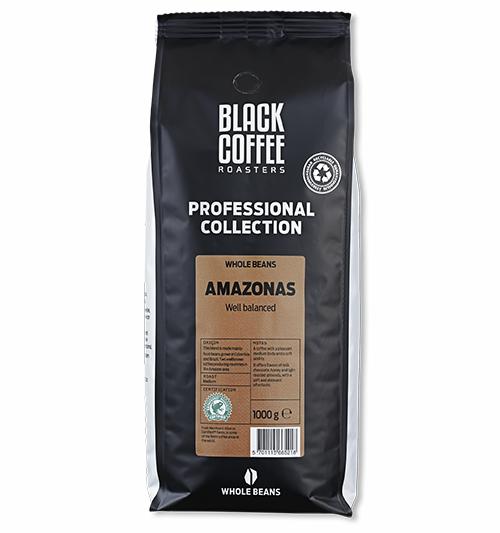 Billede af en pose kaffe fra brandet Black Coffee Roasters