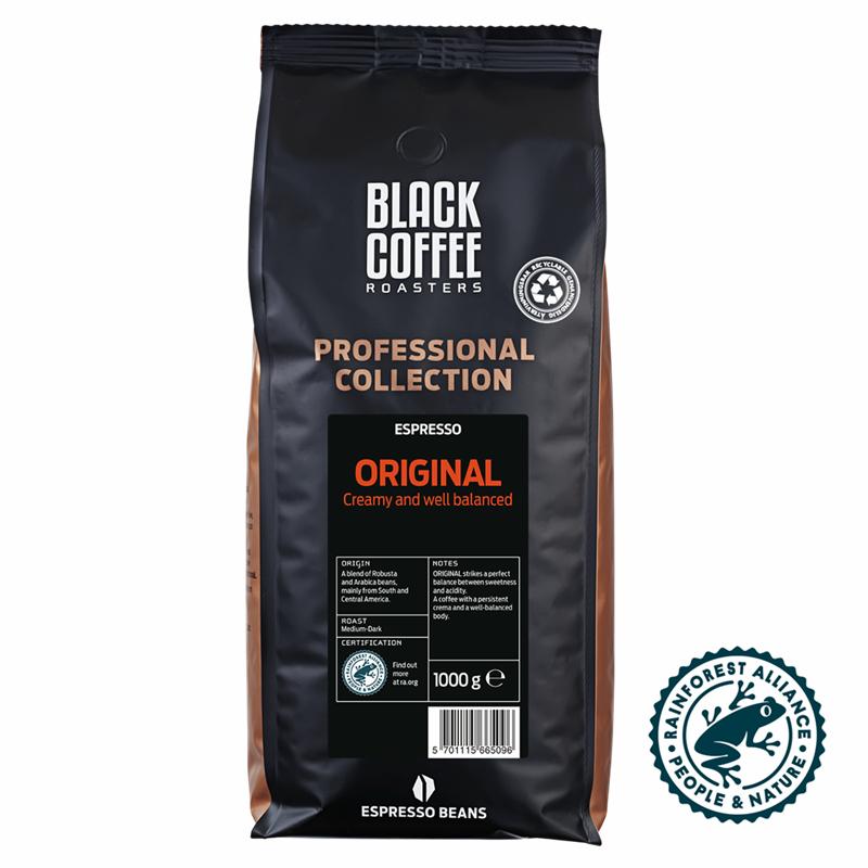 Black Coffee Roasters Original Rainforest Alliance Espresso Hele Bønner