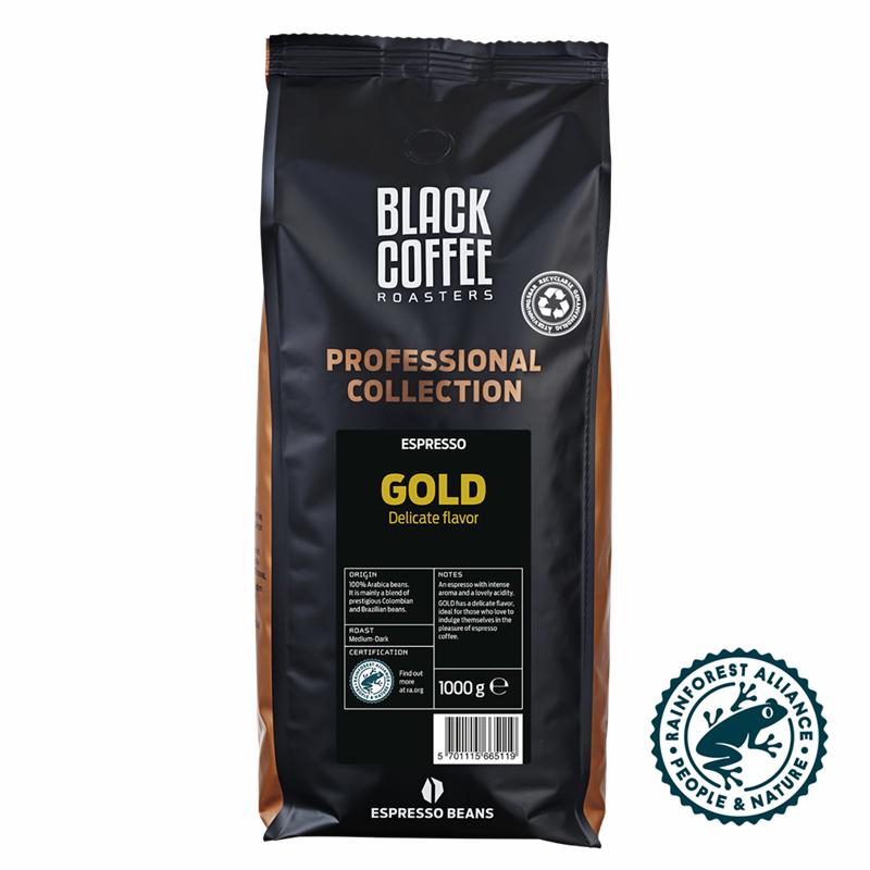 Black Coffee Roasters Gold Rainforest Alliance Hele Bønner