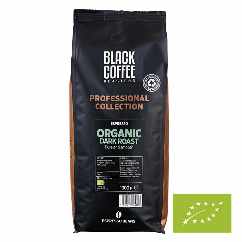 Black Coffee Roasters Organic Dark Espresso Hele Bønner