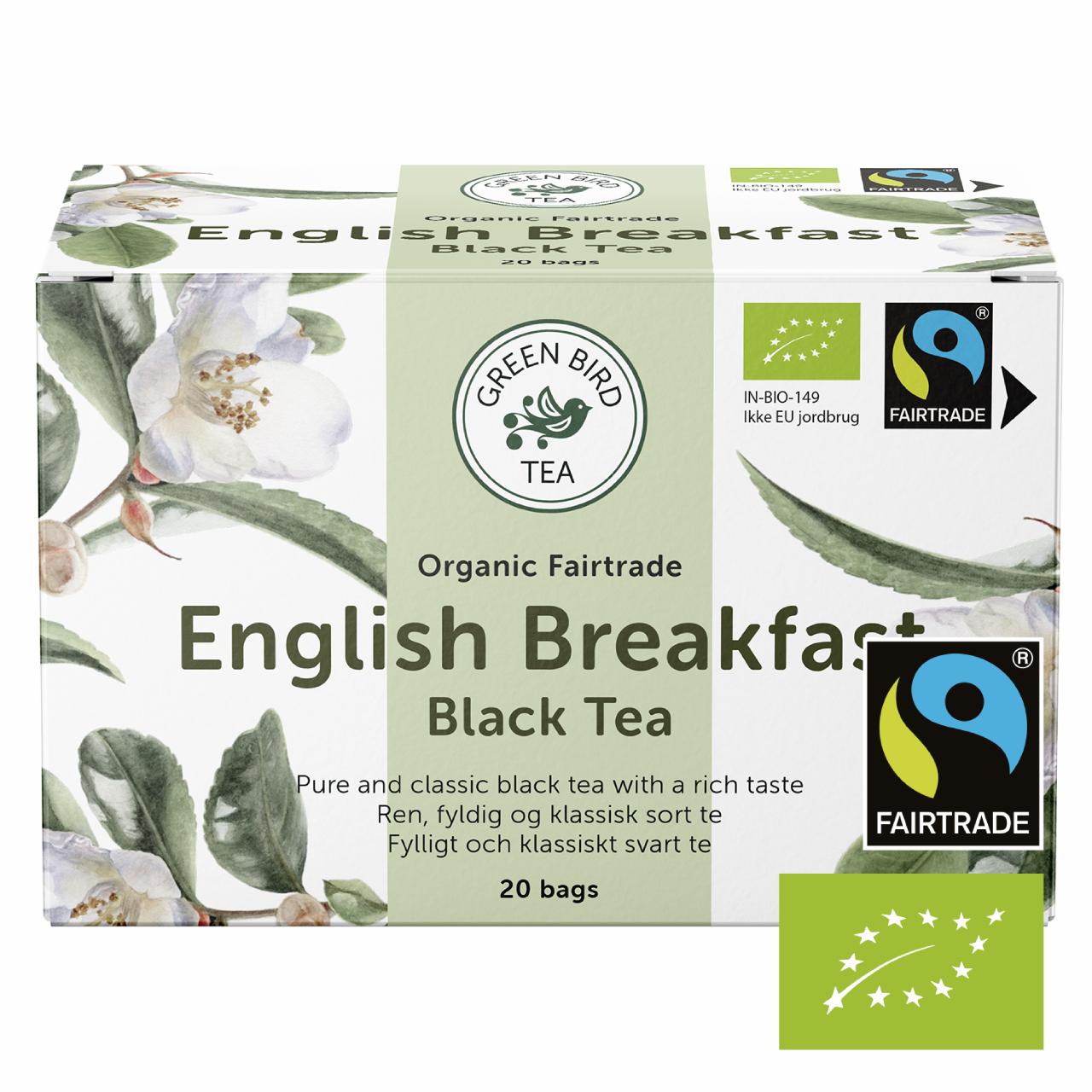 Green Bird English Breakfast Tea Økologisk Fairtrade